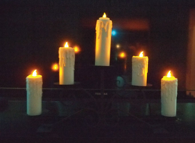 DIY Halloween Decor PVC Candles